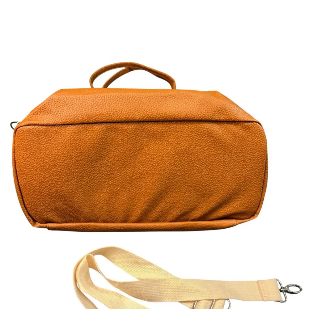 Graf Lantz Canvas & Leather Work + Travel‎ Bag | Cream Tan Carryall Crossbody
